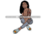 Tattoo Nubian Goddess PNG Files For Print Not For Cutting