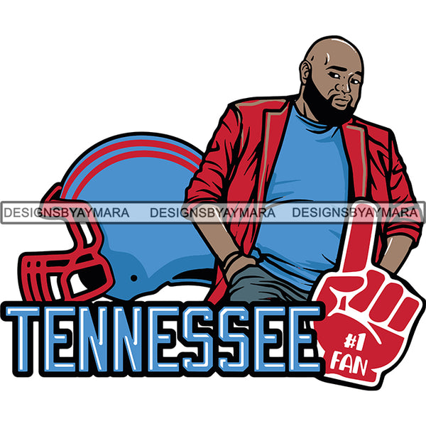Tennessee Man #1 Fan Football Team Sport SVG Cutting Files For Cricut and More
