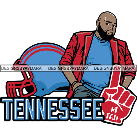 Tennessee Man #1 Fan Football Team Sport SVG Cutting Files For Cricut and More