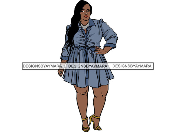 Beautiful Big  Woman BBW Big And Bougie Goddess Queen Diva Classy Lady .JPG .SVG .PNG With Transparent Backgroung Vector Clipart Not For Cutting