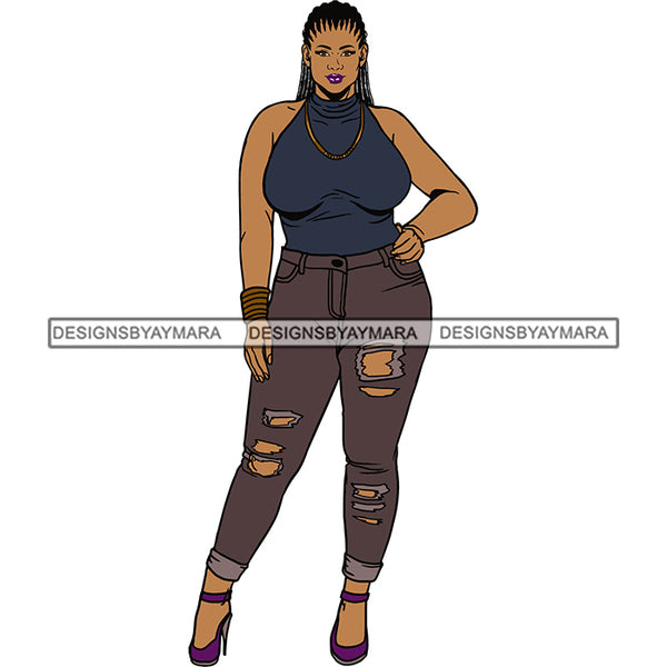 BBW Thick Thigh Woman Sassy Exotic Curvy Big Bone Goddess .SVG Cutting Files For Silhouette and Cricut and More!