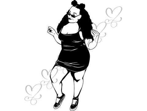 Afro Beautiful Black Woman SVG African American Ethnicity Afro Puffy Hairstyle Beauty Salon Queen Diva Classy Lady  Beautiful People Beauty Salon Princess