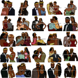 Valentines Day Bundle 50 Designs Romantic Couple Digital Download Art, Digital Tshirt Logo Sublimation Prin, Cricut Clipart Tattoo Artwork Illustration Download