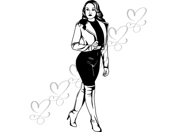 Afro Beautiful Black Woman SVG African American Ethnicity Afro Puffy Hairstyle Beauty Salon Queen Diva Classy Lady  Beautiful People Beauty Salon Princess