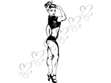 Afro Beautiful Black Woman SVG African American Ethnicity Afro Puffy Hairstyle Beauty Salon Queen Diva Classy Lady  Beautiful People Beauty Salon Princess
