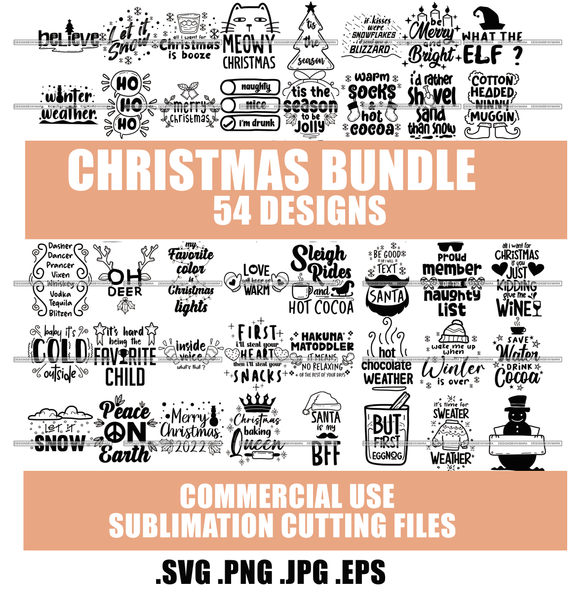 Mega Bundle 174 Designs Teacher Quotes Kids Toddler Bingo Funny Positive Christmas Quotes Halloween Wine Quotes SVG PNG JPG Cutting Designs Silhouette Sublimation Designs