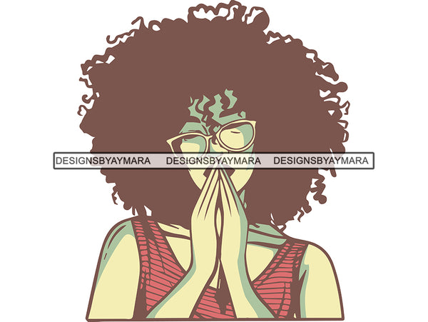 Woman Praying God Believe Religion Faith Diva Fabulous In God We Trust Life Quotes Spirit Awakening .PNG .Jpg Vector Clipart