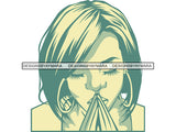 Woman Praying God Believe Religion Faith Diva Fabulous In God We Trust Life Quotes Spirit Awakening .PNG .Jpg Vector Clipart