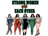 Thick Goddess Women Empower Life Quotes Freedom Nubian Melanin Afro Hairstyle Female Classy Lady .PNG .EPS .JPG Vector Clipart