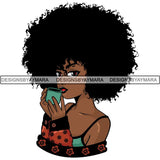 Afro Lola Boss Lady Quotes SVG Cutting Files For Silhouette Cricut and More
