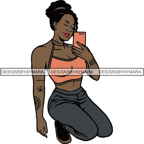 Afro Woman Goddess Diva Melanin Love Sensual .SVG Cut Files For Silhouette and Cricut and More!