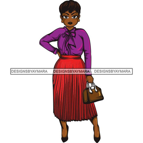 Afro Classy Lola Elegance Glamour Church Lady .SVG Clipart Vector Cutting Files For Circuit Silhouette Cricut and More!