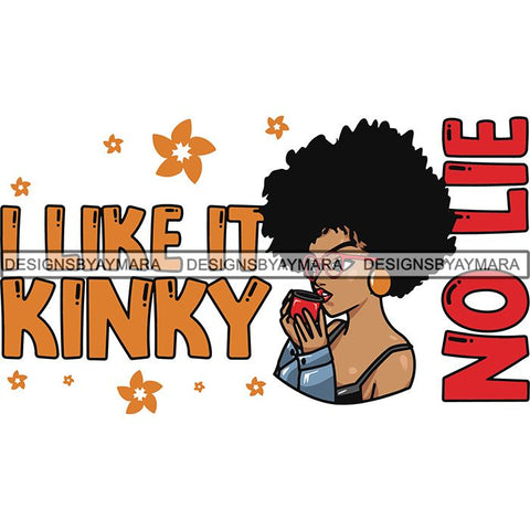 Afro Melanin Popping Lola Kinky Hair God Quotes SVG Cutting Files For Silhouette Cricut and More