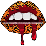 Leopard Sexy Lips Mouth SVG Cutting Files