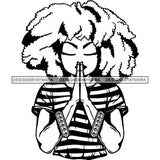 Afro Lola Praying God Lord Prayers In God We Trust .SVG Clipart Cutting Files For Silhouette and Cricut and More!