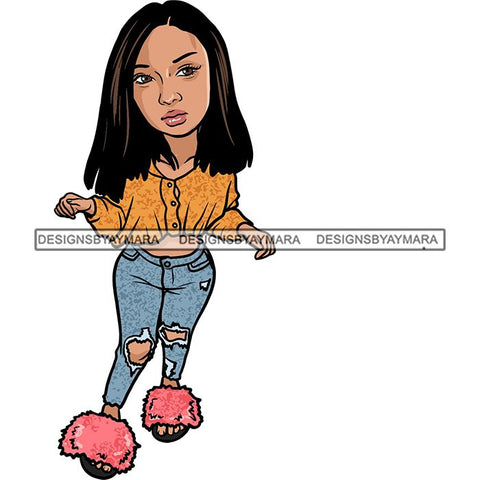 Fashion Woman Model Posing Summer Outfit Vogue Goddess Glamour Trendy Clothing Vector SVG Cutting Files