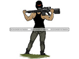 Military Woman USA Proud Melanin PNG Files For Print Not For Cutting
