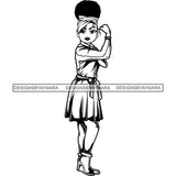 Afro Strong Classy Lola Flexing Believe in Yourself .SVG Cutting Files For Silhouette and Cricut and More!