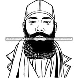 Attractive Man Bearded Hipster Model Fashion Male Guy Stylish Mustache Close-up Sexy Macho Manly SVG Files For Cutting