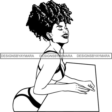 Afro Melanin Popping Nubian Queen SVG Cutting Files For Silhouette Cricut and More