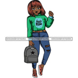 Lola Afro Beautiful Black Proud Woman .SVG Cutting Files For Silhouette and Cricut and More!