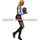 Beautiful Woman Dod Breed Dachshund Pet Animal Best Friend Mascot Goddess SVG Cutting Files