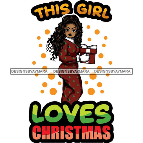Afro Lola Winter Merry Christmas Santa Quotes .SVG Cutting Files For Silhouette and Cricut and More!