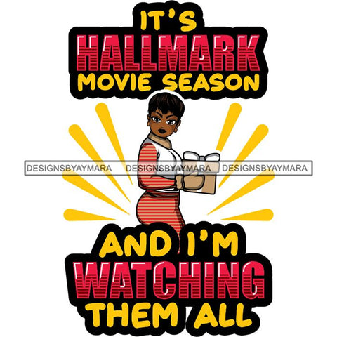 Afro Lola Winter Merry Christmas Santa Quotes .SVG Cutting Files For Silhouette and Cricut and More!