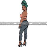 Afro Independent Successful Woman SVG Cutting Files For Silhouette Cricut and More