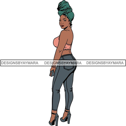 Afro Independent Successful Woman SVG Cutting Files For Silhouette Cricut and More