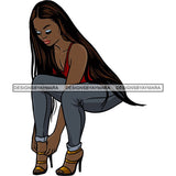 Fashion Diva Glamour Afro Classy Sexy Lady SVG PNG JPG Vector Files For Cutting and More