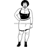 Strong Afro Woman SVG Cancer Survivor Cutting Files For Silhouette Cricut and More