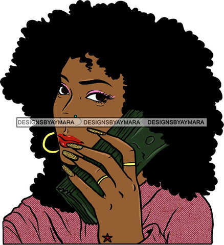 Ghetto Babe Street Girl Funky Girl Woman Face Urban Swag Hip Hop Girl .SVG Cutting Files For Silhouette Cricut and More!