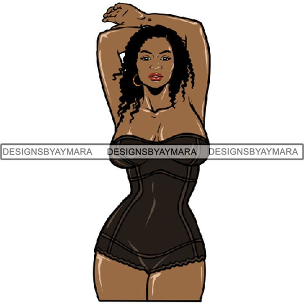Afro Woman Tattoo Sexy Melanin Nubian Goddess PNG Files For Print Not For Cutting