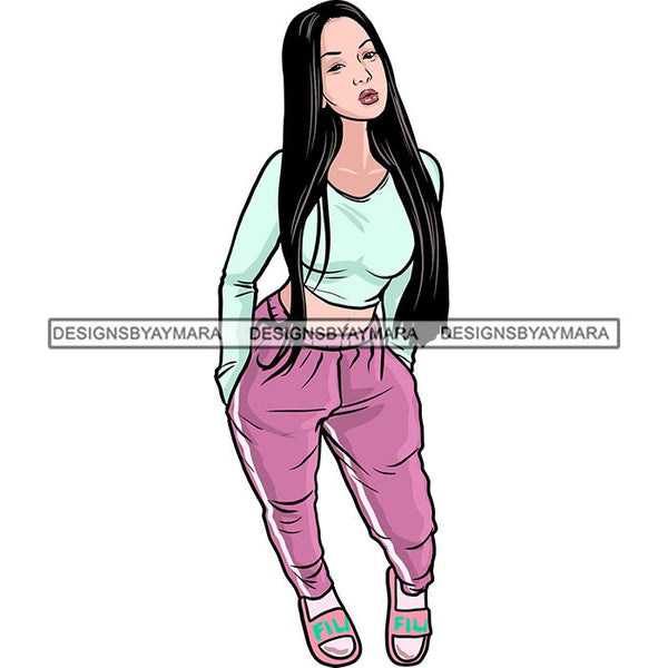 Pretty Woman Summer Fashion Dope Outfits Boss Lady Glamour New Trending .SVG Cut Files