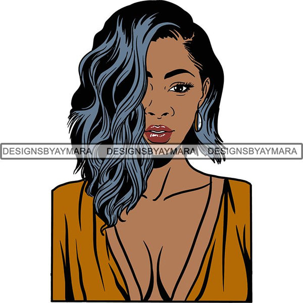 Afro Independent Successful Woman SVG Cutting Files For Silhouette Cricut and More