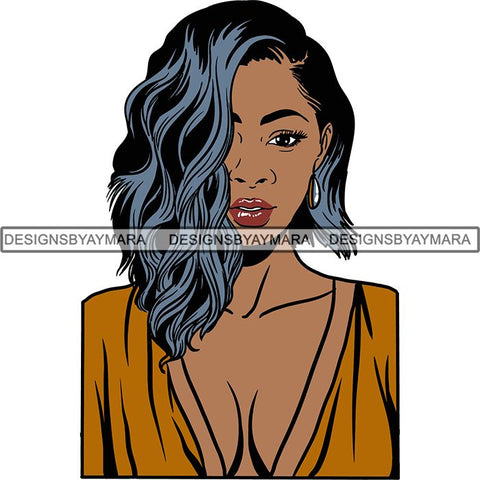 Afro Independent Successful Woman SVG Cutting Files For Silhouette Cricut and More