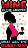 Afro Woman Drinking Wine Feeling Fine Relax SVG Cutting Files For Silhouette Cricut and More!