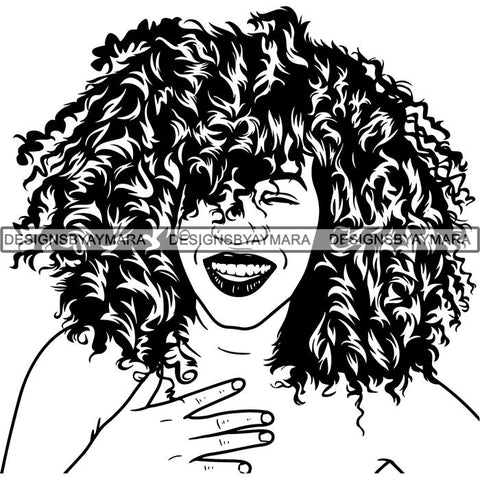 Afro Lady Black Goddess Melanin Dark Latina Morena SVG Files For Cutting and More!