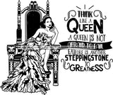 Afro Queen Goddess Melanin Nubian Glamour .SVG Cutting Files For Silhouette and Cricut