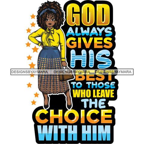 Afro Classy Lola Elegance Glamour Church Lady God Lord Dios Quotes .SVG Clipart Vector Cutting Files For Circuit Silhouette Cricut and More!