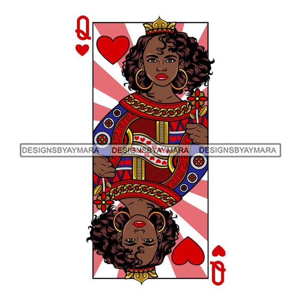Afro Queen Lola Ace Casino Design Blackjack Poker Gambling Crown Royal SVG Cutting Files For Silhouette Cricut and More!