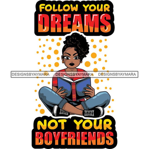 Afro Lola Reading Education Smart Woman Quotes .SVG Cutting Files For Silhouette Cricut and More!