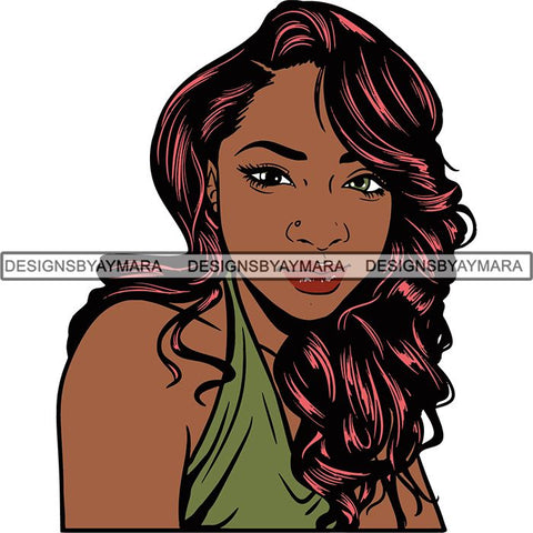 Afro Melanin Popping Dark Latina SVG Cutting Files For Silhouette Cricut and More