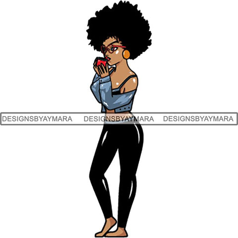 Afro Lola Boss Lady Quotes SVG Cutting Files For Silhouette Cricut and More
