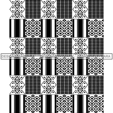 Kente African Pattern African American Culture SVG Cutting Files For Cricut and Silhouette