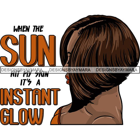 Afro Independent Successful Woman SVG Cutting Files For Silhouette Cricut and More