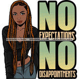 Afro Woman Dreadlocks Locs Hairstyle Gangster Bad Ass Quotes .SVG Cutting Files For Silhouette Cricut and More!