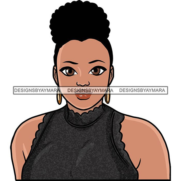 Attractive BBW Nubian Melanin Popping Beautiful African American Big Woman SVG Cutting Files