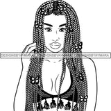 Afro Lady Black Goddess Melanin Dark Latina Morena SVG Files For Cutting and More!